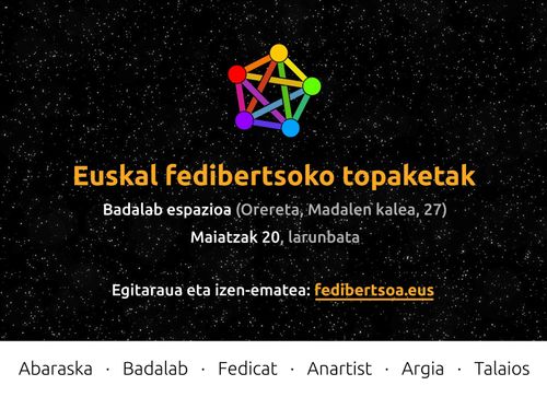 Presentación de Anartist en "Euskal fedibertsoko topaketak"